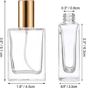 Bouteilles de parfum en verre vides en gros, atomiseurs de parfum 10ml 15ml 30ml 50ml 100ml, flacons de parfum rechargeables avec pompe - Product Image 2