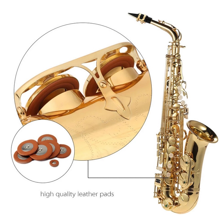E Flat on Saxophone - Eb Alto Saxophone Brass Lacquered Gold