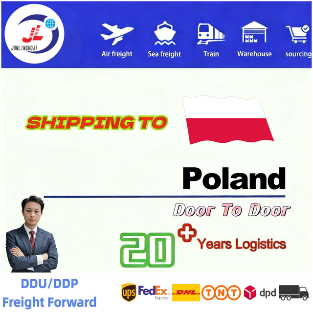To PL/Poland  Europe Railway Freight Forwarder DDP Shipping Agent alibaba Express Door to Door Customs Clearance Service 1688