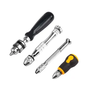 Hicen Multipurpose Pin Vise Mini Twist Hand Drill Bits Set for Metal Wood, Manual Work DIY, Jewelry, Assembling, Model Making