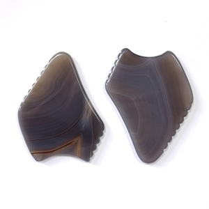 Grey Agate Gua Sha Stone Set Natural Facial Massage Tool For Home Use - Product Image 5