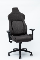 Chaise de bureau gaming exécutive en cuir, ergonomique, dossier haut, accoudoirs 3D réglables, pivotante, inclinable, minimaliste en acier inoxydable