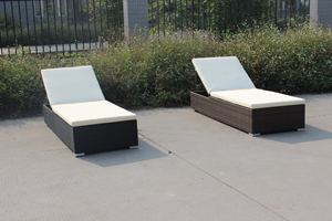 في الهواء الطلق الترفيه الروطان الأثاث الفناء بجانب المسبح الشاطئ واحد صالة الشمس السرير - Product Image 5