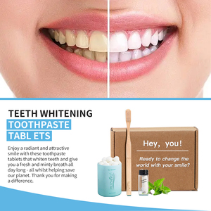 Etiqueta privada Orgánica Vegana <span class=keywords><strong>Natural</strong></span> Menta <span class=keywords><strong>Carbón</strong></span> Aloe Vera Respetuoso con el medio ambiente Dientes brillantes Blanqueamiento Pasta de dientes <span class=keywords><strong>Pastillas</strong></span> - Product Image 3