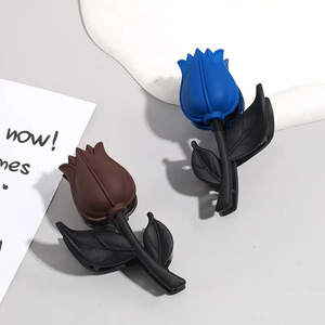 Pinzas y Clips para el Cabello con Flores <span class=keywords><strong>de</strong></span> Plástico Elegantes, 9.5cm, Diseño <span class=keywords><strong>de</strong></span> Tulipán Mediano, para Niñas - Product Image 2