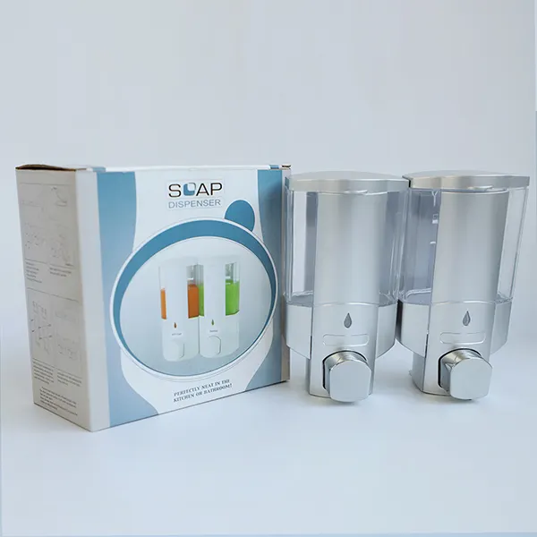 Distributeur de savon et de shampoing 2023 ML, double distributeur de savon pour le lavage des mains pour la cuisine et les hôtels, nouvel arrivage 600