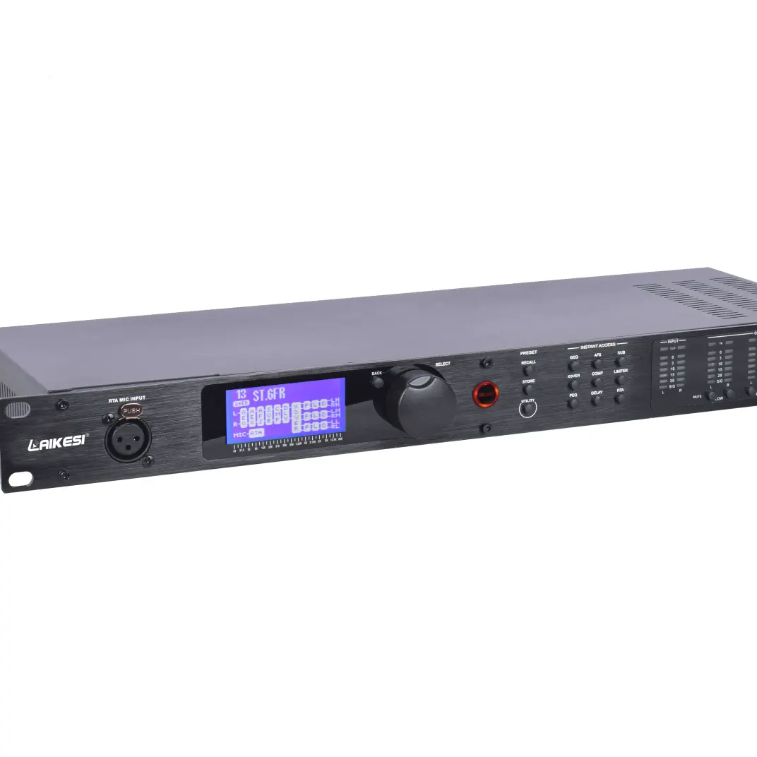 PA2 Digital Audio Processor 2 In 6 Out Professional Stage Crossover Effect Processor