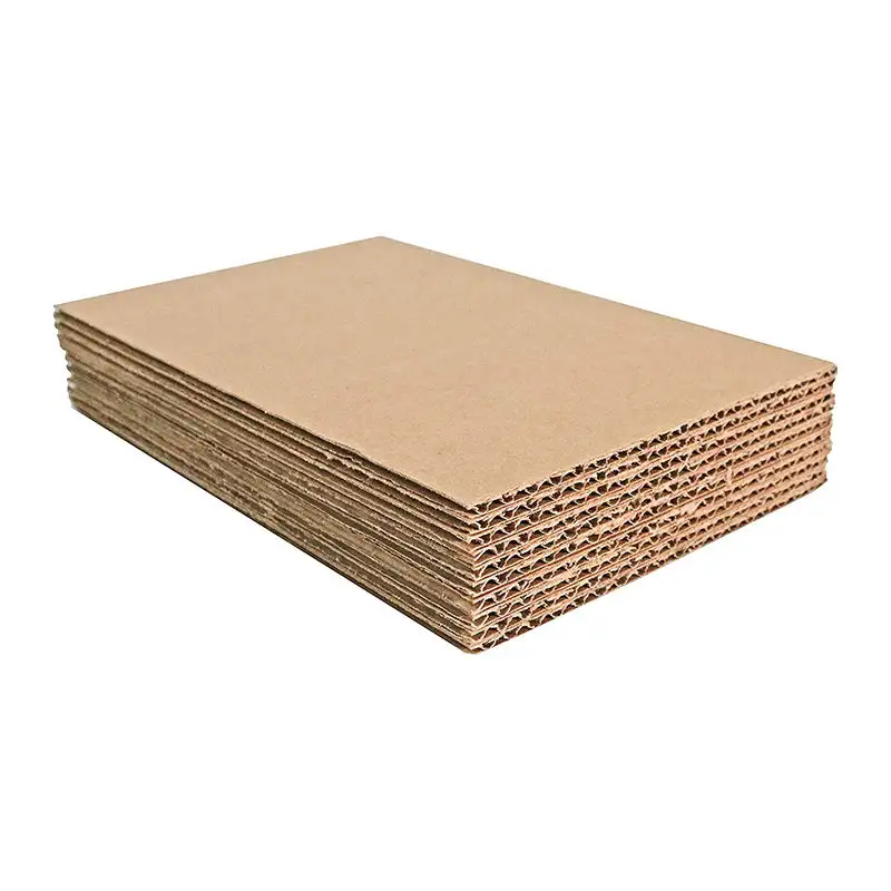 Panel de cartón corrugado de flauta de nido de abeja reciclable blanco corrugado