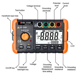 Victor RuoShui 4105B 1000ohm 750V Medidor Digital de Resistencia de Tierra - Product Image 6