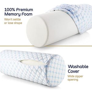 Cuscino Cervicale <span class=keywords><strong>Grigio</strong></span> in Memory Foam 3D Traspirante con Controllo Climatico per il Sonno - Product Image 3