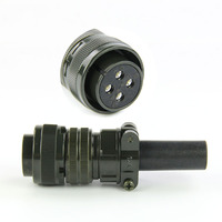 Vente d'usine 1 2 3 4 broches MS 5015 Amphenol connecteur MS3108 MS5015 3106A 20-4S 90 180 degrés pins PCB prise Standard