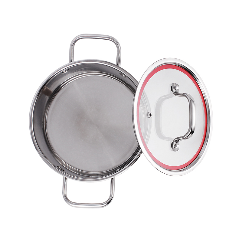 SHUNFA Modern Kitchenware 4pcs Cooking Pots and Pans Cookware Set 304 Stainless Steel Pot with Glass Metal Surface Cover Lid · image 3