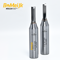 BoMeiJK Fraise droite personnalisable TCT à 2 dents, hélice 45°, HRC65, OEM ODM pour le travail du bois