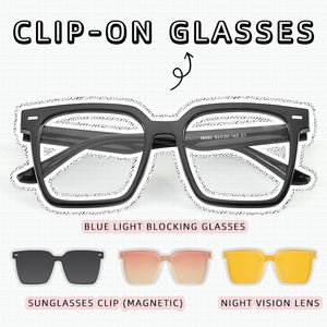 Gafas de sol con Clip magnético polarizado para mujer, visión nocturna para conducir, Clip de bloqueo de luz azul, montura de gafas para Miopía - Product Image 2