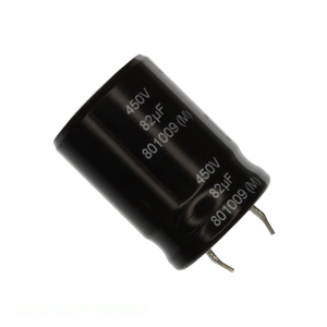 Condensador Original 82 uF ECO-S2WP820BA de Aluminio con Orificio Pasante, 82UF 20% 450V SNAP TH - Product Image 1