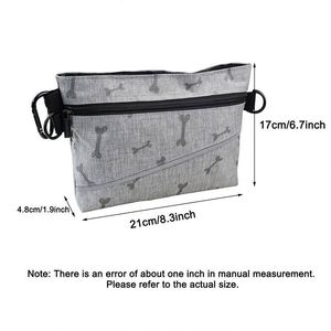 Easy Carrying Outdoor Pet <b>Dog</b> <b>Treat</b> <b>Training</b> Pouch Waste <b>Bag</b> with Poop <b>Bag</b> Dispenser, Removable Inner Pocket and Shoulder Strap - Product Image 4