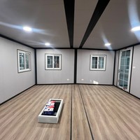 Maison conteneur extensible de luxe moderne 20/40 pieds en acier léger, étanche et résistante aux ouragans, pour usage hôtelier ou villa, préfabriquée et mobile
