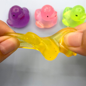 Botu New Cute Duckling Colorful <b>Squeeze</b> Toy Stick Squishy Fidget Toy Soft Foam Stress <b>Ball</b> Squishie Silicone Wholesale - Product Image 4