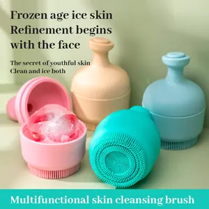 Silikon yüz Scrubber peeling yüz yıkama ve temizleyici fırça nazik yüz temizleme için çok yönlü cilt bakımı uçucu