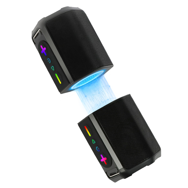 S20 30w Metal 2-in-1 Detachable for V5.4 AUX IPX5 Waterproof Speaker TWS Wireless Stereo Sound Portable Handle RGB Light
