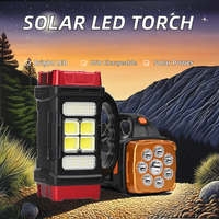 1000 Lumen Camping en plein air USB Rechargeable lampe de poche LED ABS corps vert haute puissance COB lampe de travail torche étanche torche