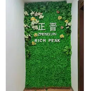 공장 제조 수제 실내 야외 장식 DIY 녹색 벽 식물 인공 잔디 천장 식물 장식