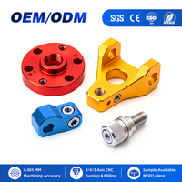 Ayberk Suku Cadang Mesin CNC Logam Aluminium Anodized, Riser Presisi Kustom