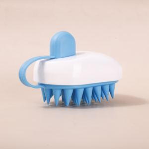 Pettine doccia in plastica di forma ovale per un'efficace esfoliazione e toelettatura dei capelli - Product Image 3