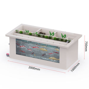 Koi Fish Pond Filtre à tambour rond Traitement <span class=keywords><strong>de</strong></span> l'eau <span class=keywords><strong>en</strong></span> plastique FRP et PP pour la maison ou le <span class=keywords><strong>jardin</strong></span> - Product Image 2