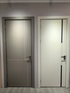 Puerta WPC de China, Impermeable e Insonorizada, para Dormitorio de Hospital, Habitación <span class=keywords><strong>Interior</strong></span>, Compuesto de Madera y Plástico PVC, con Marco de Puerta, de Fábrica - Product Image 6