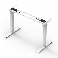 Pied de bureau réglable JRF2 en métal SPCC, colonne de levage à 2 étages de type inversé pour cadre de bureau debout à hauteur réglable électriquement