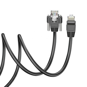 POE GigE <span class=keywords><strong>CAT5e</strong></span> วิสัยทัศน์ CAT6เกรดอุตสาหกรรม<span class=keywords><strong>สาย</strong></span>เชื่อมกล้องอีเทอร์เน็ต RJ45เกลียวล็อกมาตรฐาน ce/rohs ได้รับการรับรอง PVC/PUR สำหรับ - Product Image 5