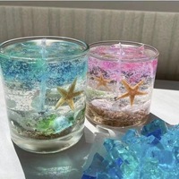Bougie parfumée artisanale de luxe sans fumée en forme de conque, bougies créatives en gel parfumées en forme de coquillage pour les fêtes et Diwali, écologiques