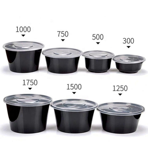 Clear PP Plastic Round <b>Takeaway</b> Boxes Microwave Disposable Food Packaging <b>Containers</b> with Lids - Product Image 2