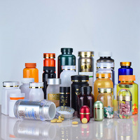 Bouteilles de pilules en plastique 80ml 100ml 120ml 150ml flacon de pilules de capsules pharmaceutiques PET avec joint médical bouteilles de vitamines conteneurs