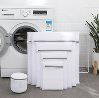 Sac à linge en filet de nylon réutilisable et lavable avec fermeture éclair, unisexe, pour le rangement des soutiens-gorge, chaussettes et vêtements, sacs anti-poussière pour femmes