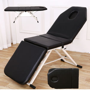 Table de <span class=keywords><strong>Massage</strong></span> courte Portable confortable lit de Salon de beauté Durable Offre Spéciale cuir synthétique Design moderne pour salon - Product Image 4