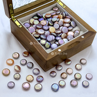 Perles d'eau douce naturelles Zhuji en gros, 11-13mm, couleur naturelle, forme bouton plat, haute brillance, perles lâches pour la fabrication de bijoux DIY