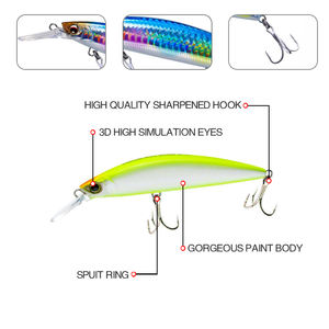 Leurre de pêche TOPRIGHT M152 27g 90mm Minnow, leurre dur, leurre pour truite et basse, leurre coulant - Product Image 5