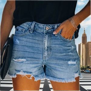 กางเกงขาสั้นผู้หญิงเอวสูงทรงปกติ สีพื้น ผ้าฝ้าย เอวยางยืด สไตล์สปอร์ต ลำลอง มีกระเป๋า ระบายอากาศได้ดี ผ้าอ๊อกซ์ฟอร์ด - Product Image 2
