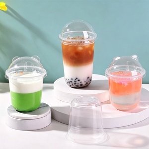 Customization Logo Clear Disposable Food Grade PP U-Shaped Cups for Cold Drinks Ice Coffee UV/Silk Screen Printing Custom Sizes - Product Image 5