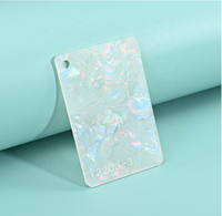 Feuilles de plastique acrylique personnalisé, feuille de cellulose de perle de coquille de tortue