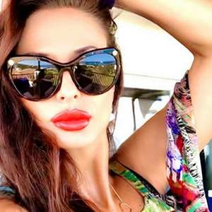 Gafas de Sol de Moda 2021, Estilo Vintage, Montura Grande, Ojo de Gato, UV400, Degradado, para Mujer, Gran Venta - Product Image 3