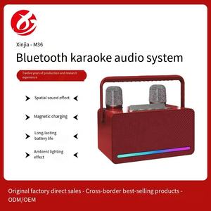 Altavoz Bluetooth Portátil Karaoke M36 con Subwoofer V5.3, Absorción Magnética, Almacenamiento, 2 Micrófonos, Nuevo Estilo 2026, OEM - Product Image 5