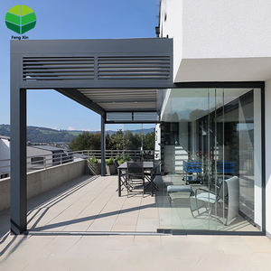 Pergola Bioclimatique <span class=keywords><strong>6x3</strong></span> m pour Extérieur avec Télécommande, Toit à Lames Orientables, Pavillon Pergola Adossée à la Maison - Product Image 5