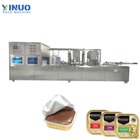 Fabricant chinois de machines de remplissage et de scellage de gobelets entièrement automatiques, numériques et écologiques avec PLC pour aliments pour animaux de compagnie et pâtes de viande