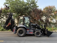 Chargeuse sur pneus FEIST 3CX 4x4 de 7,6 tonnes avec moteur Yuchai Diesel, équipement de construction avec commande PLC