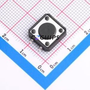 TS-1094S-A1B2-D2 Tactile Switch SMD-4P,12x12mm Switch Single Pole Single Throw Round Button 1.8N Vertical Mount - Product Image 1