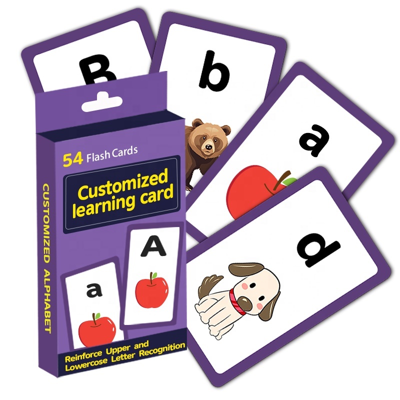 Custom Printed Paper Flash Cards cognitive