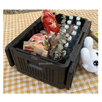 Superbe glacière portable en mousse EPP de qualité supérieure, isolée thermiquement, à motif rayé, pour le camping en extérieur et le stockage alimentaire